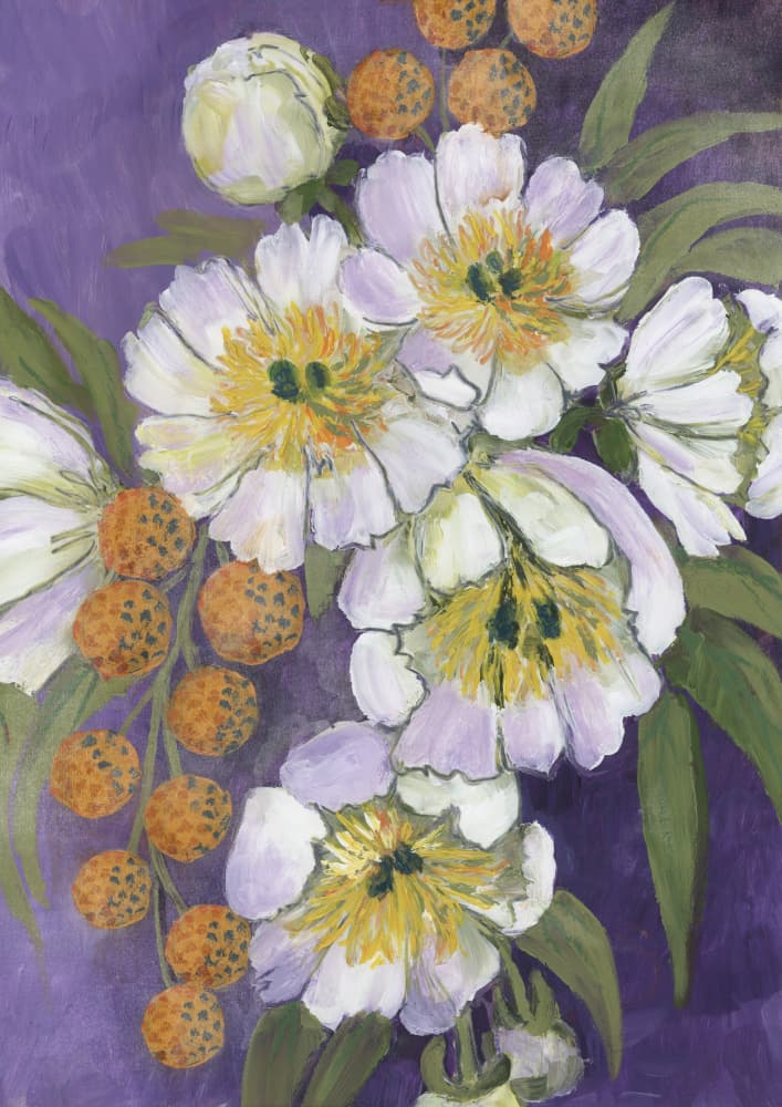 Luminous White Flowers by Rosana Laiz Blursbyai — canvas wall art