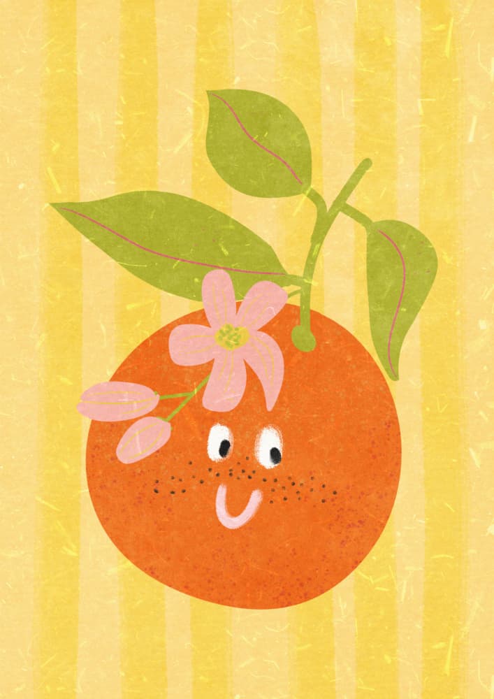 Hello orange by Raissa Oltmanns — canvas wall art