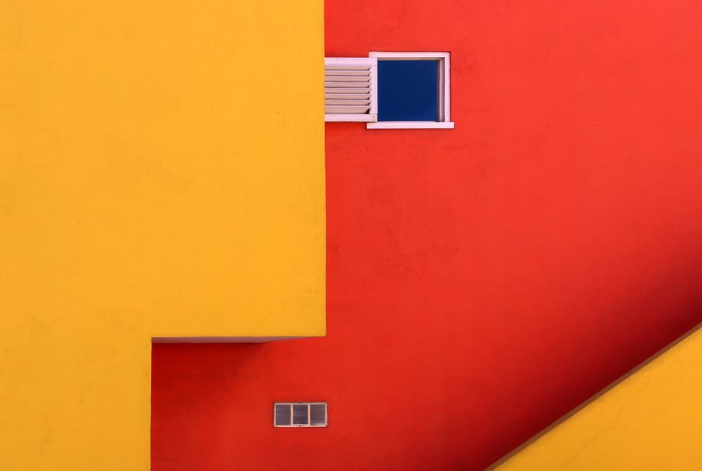Architectural Color Blocks by Hans-Wolfgang Hawerkamp — canvas wall art