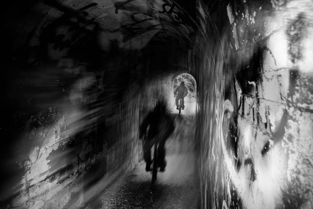 Urban Tunnel Ride by Jurij Bizjak — canvas wall art