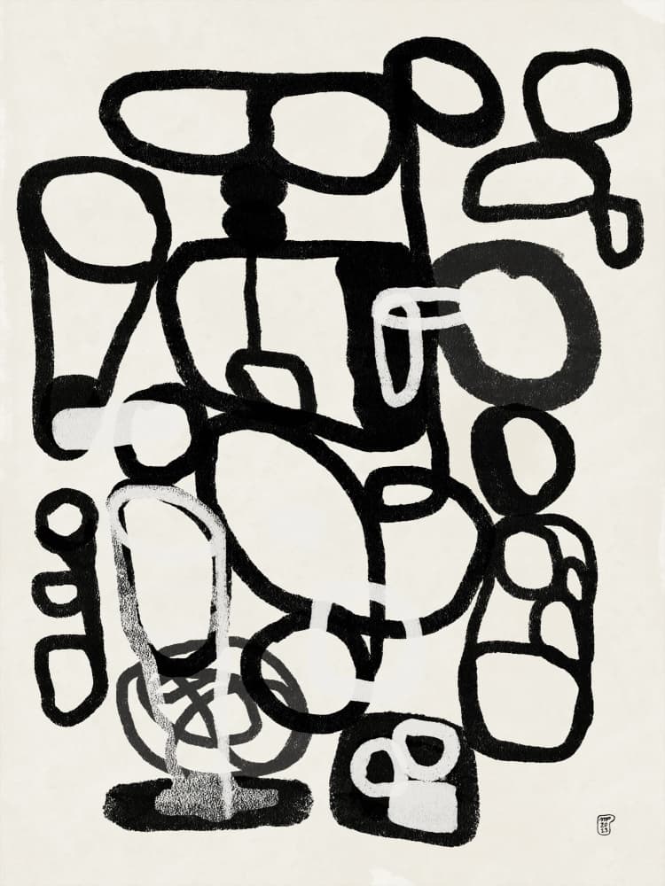 Bold Abstract Shapes by Martino Pietropoli — canvas wall art