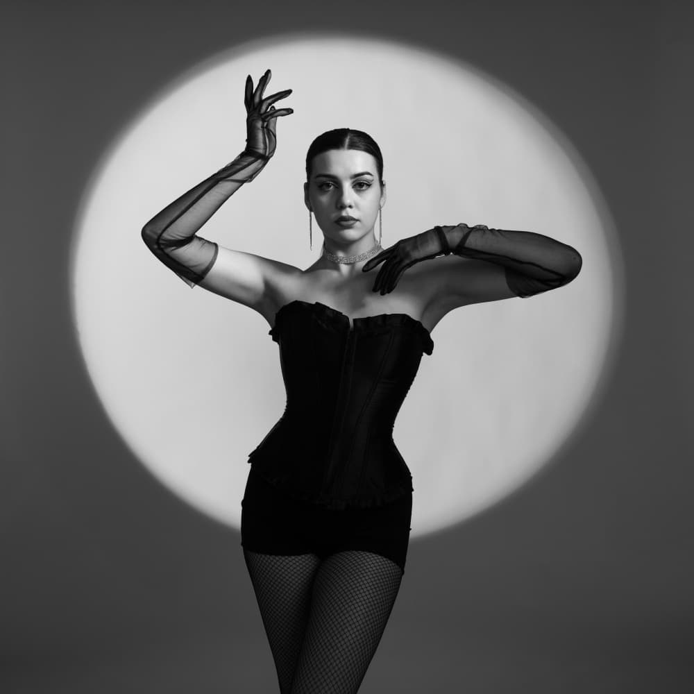 Glamour Woman Spotlight by Refat — canvas wall art