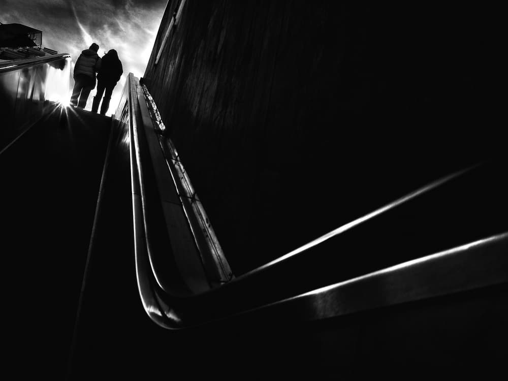 Walking Into Light by Mirela Momanu — canvas wall art