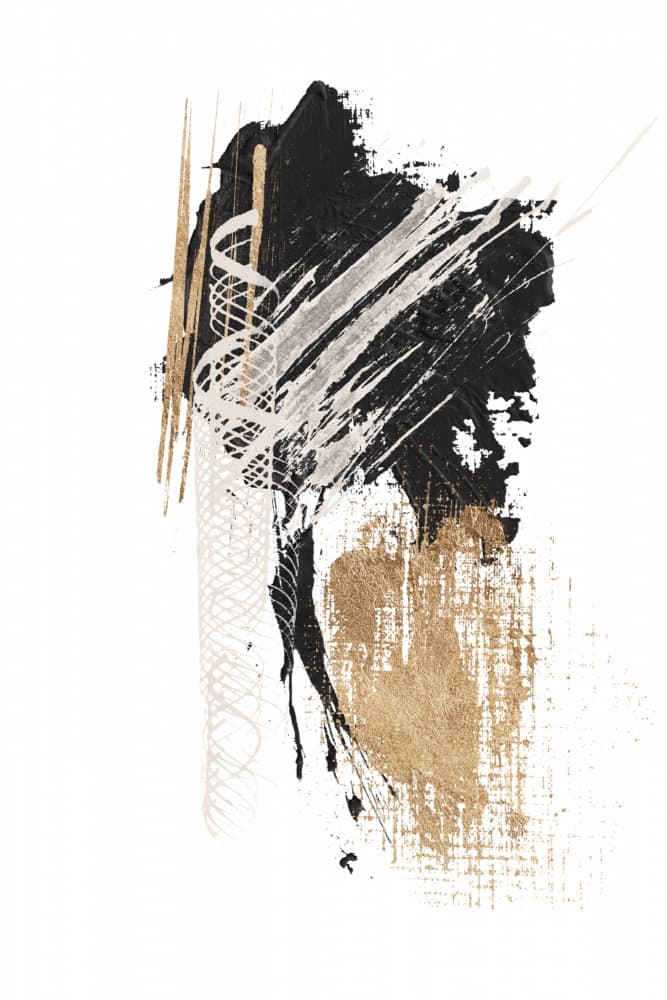 Modern Gold Expression by Sally Ann Moss — canvas wall art