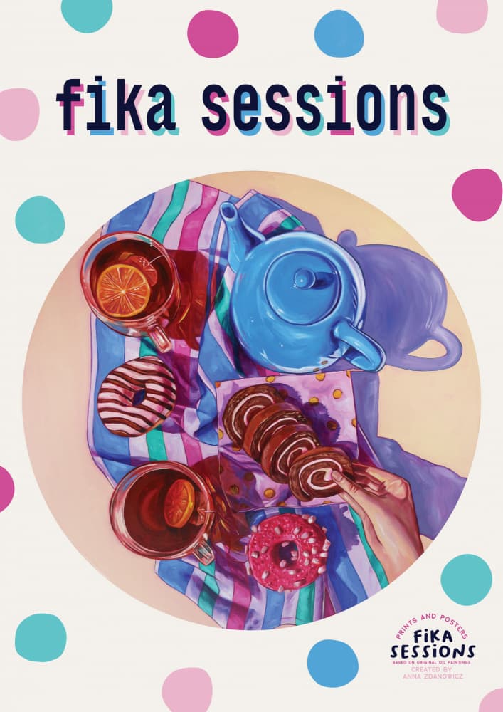 Sweet Fika Sessions by Anna Zdanowicz — canvas wall art