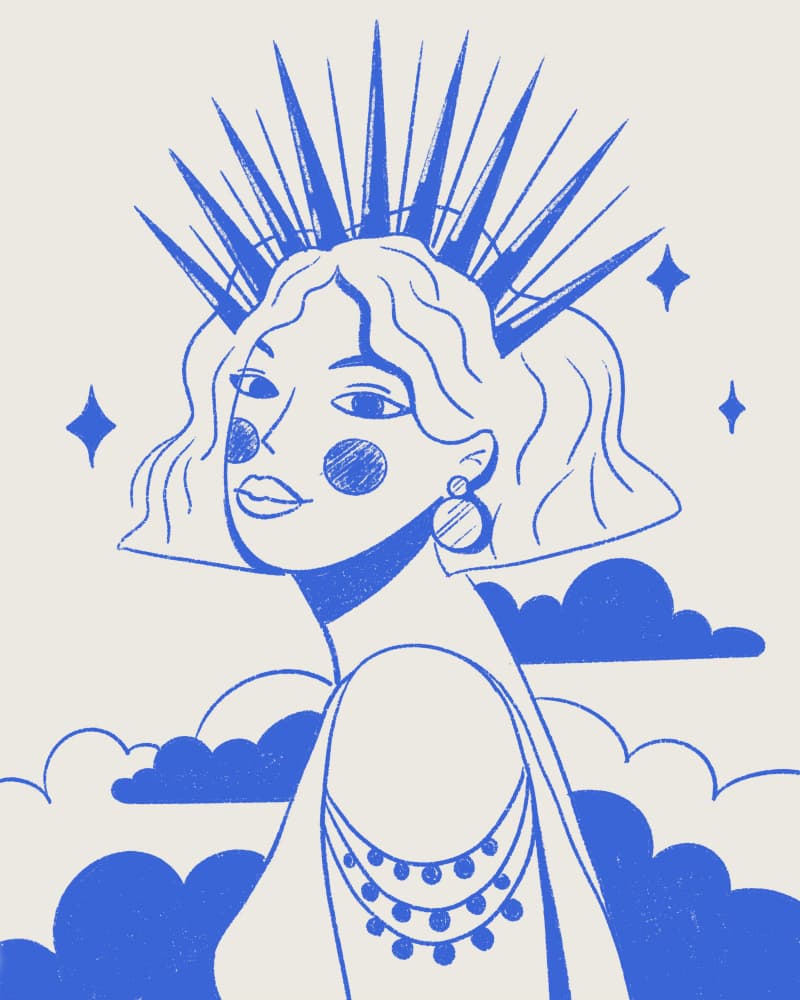 Ethereal Star Queen by Zove Ahhh — canvas wall art