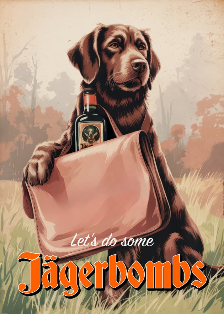 Loyal Dog's Satchel by Andreas Magnusson — canvas wall art
