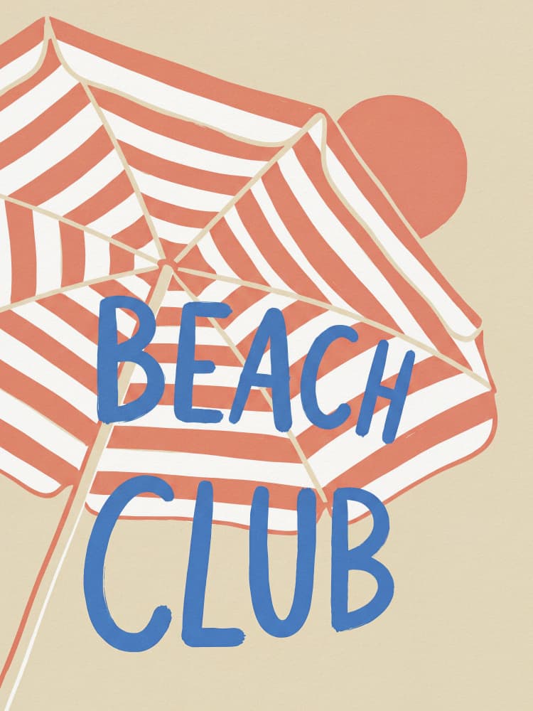 Sunny Beach Club by Andreas Magnusson — canvas wall art