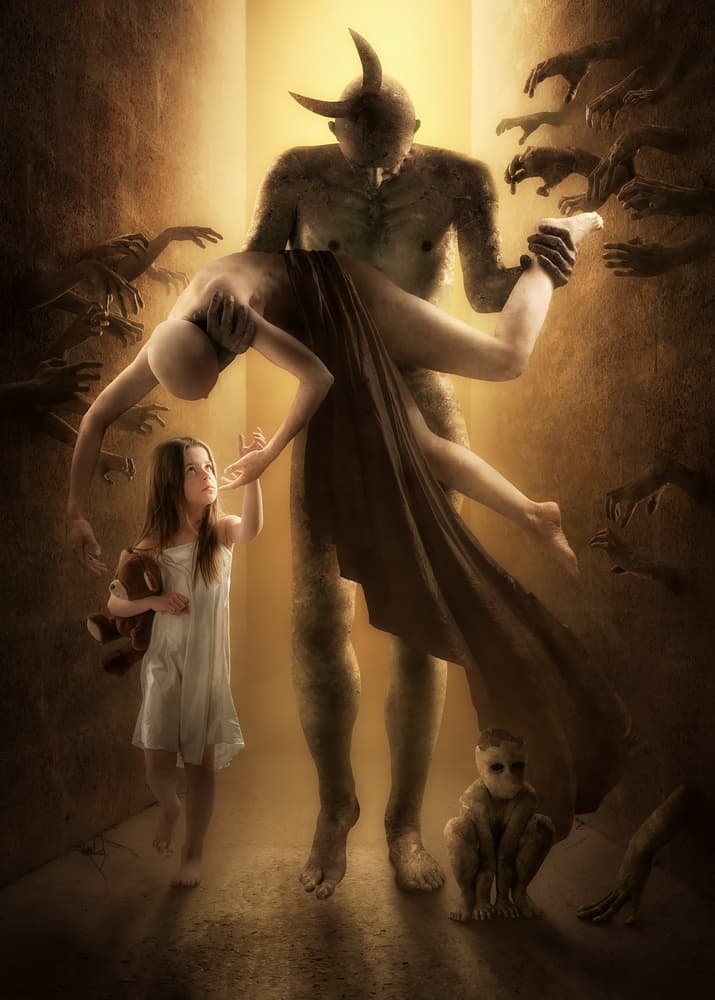 A Child's Nightmare by Christophe Kiciak — canvas wall art