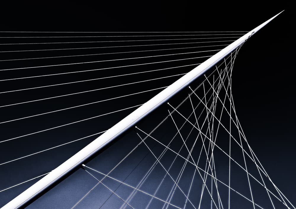 Sleek Bridge Design by Martin Fleckenstein — canvas wall art