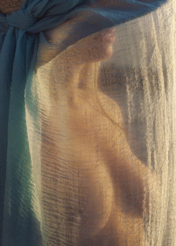 Veiled Hand Soft Glow by Paolo Lazzarotti — canvas wall art