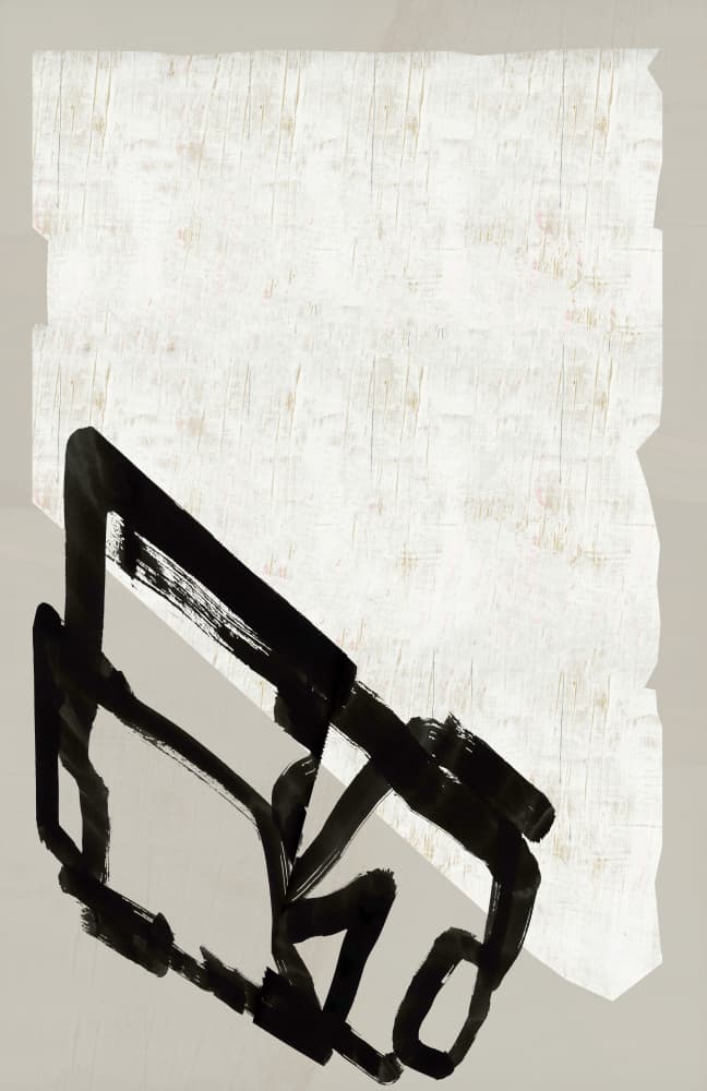 Abstract Ink Geometry by cartissi — canvas wall art