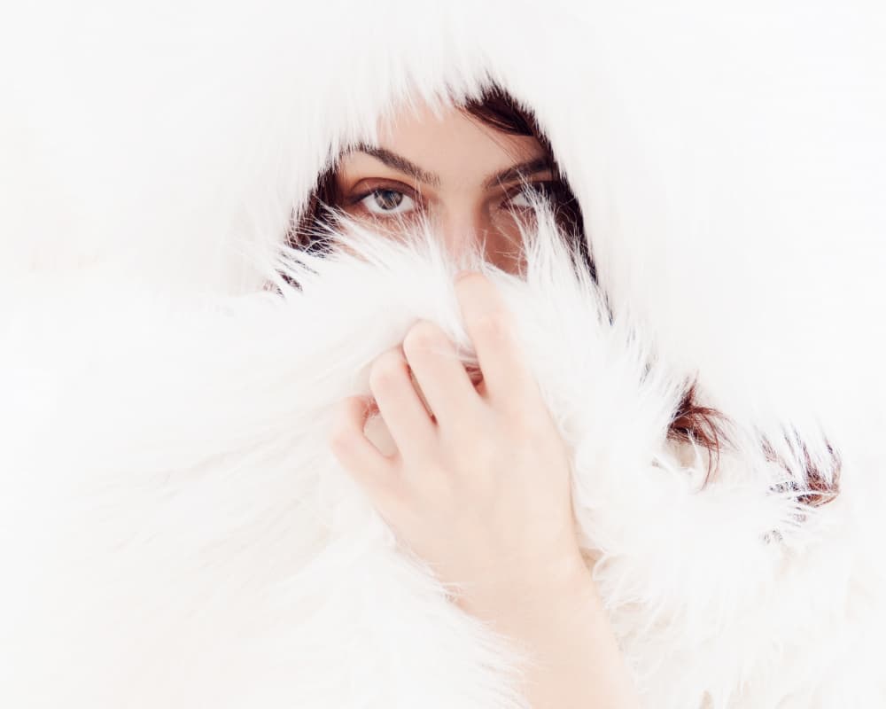 Mysterious Gaze White Fur by Masayuki Kato — canvas wall art