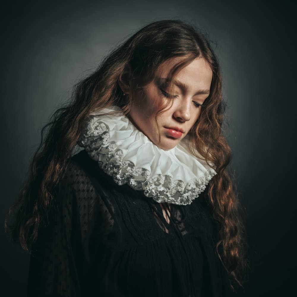 Pensive Woman in Ruff by Refat — canvas wall art