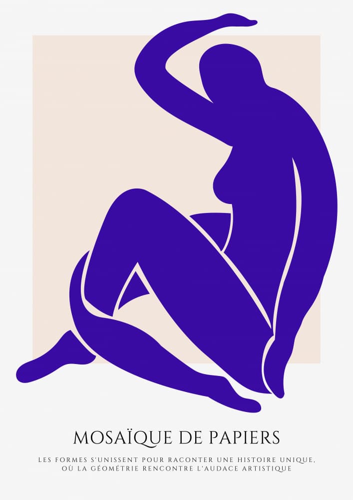Elegant Sitting Silhouette by RS LAB STUDIO — canvas wall art