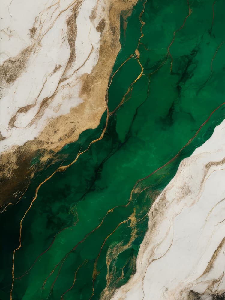 Emerald River Flow by Alpenglow Workshop — canvas wall art