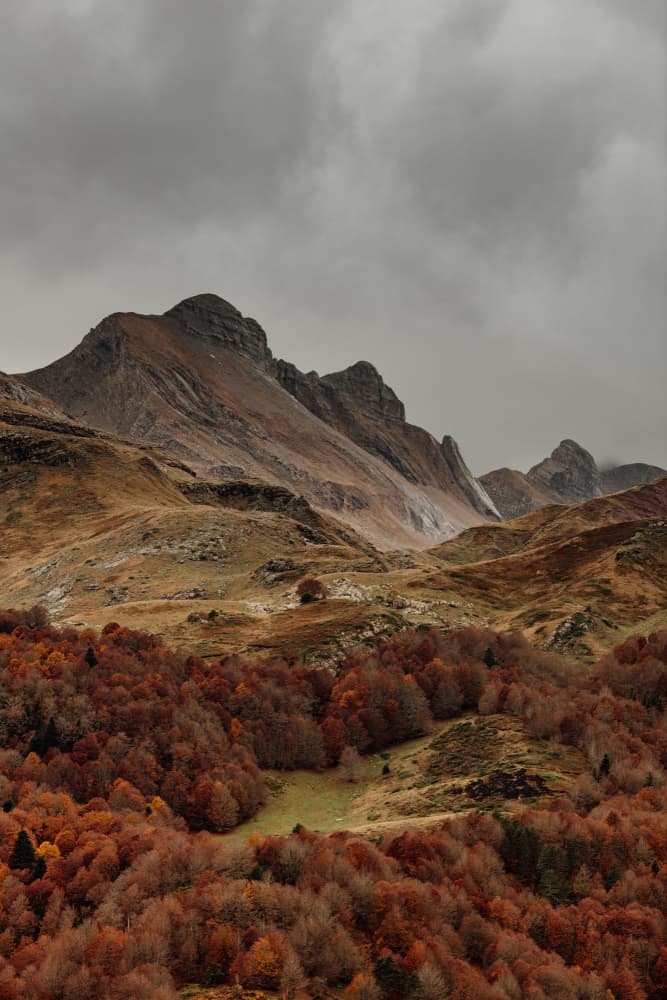 Autumn Mountain Valley by Javier Pardina — canvas wall art