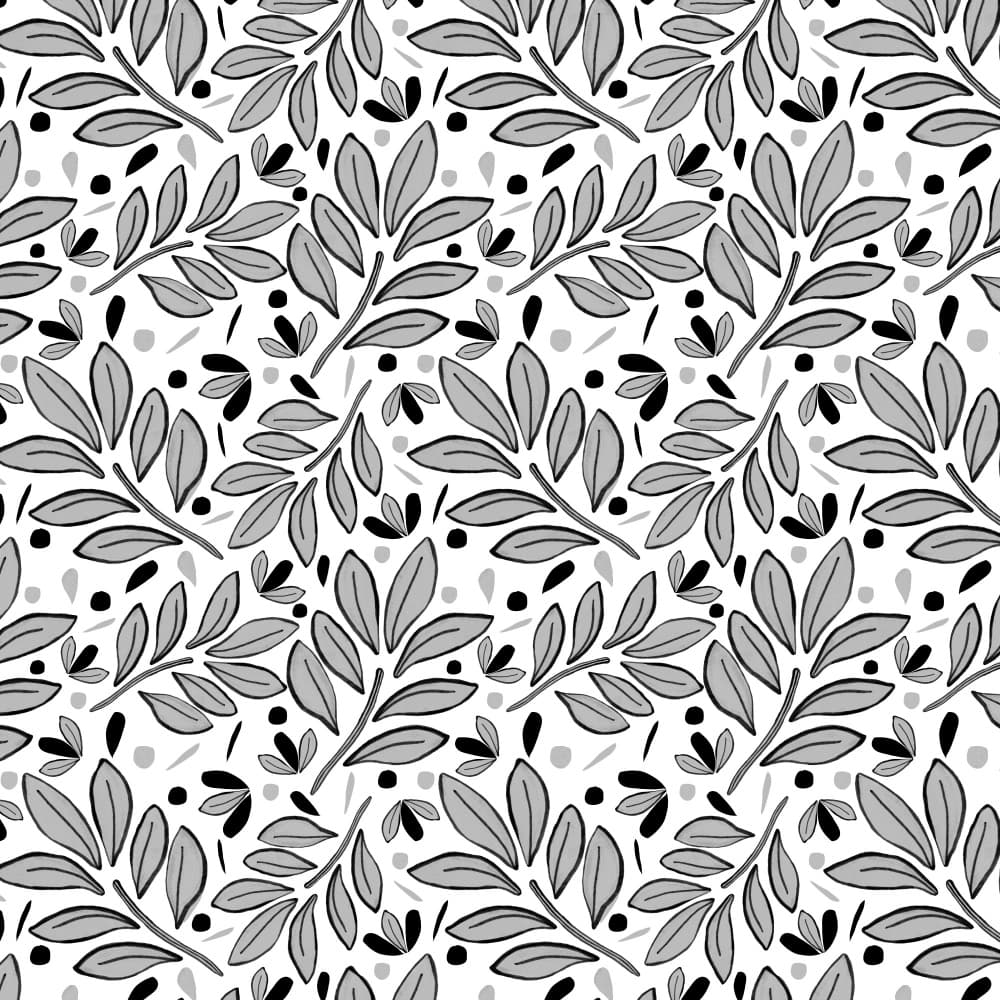 Organic Leaf Pattern by Michele Channell — canvas wall art