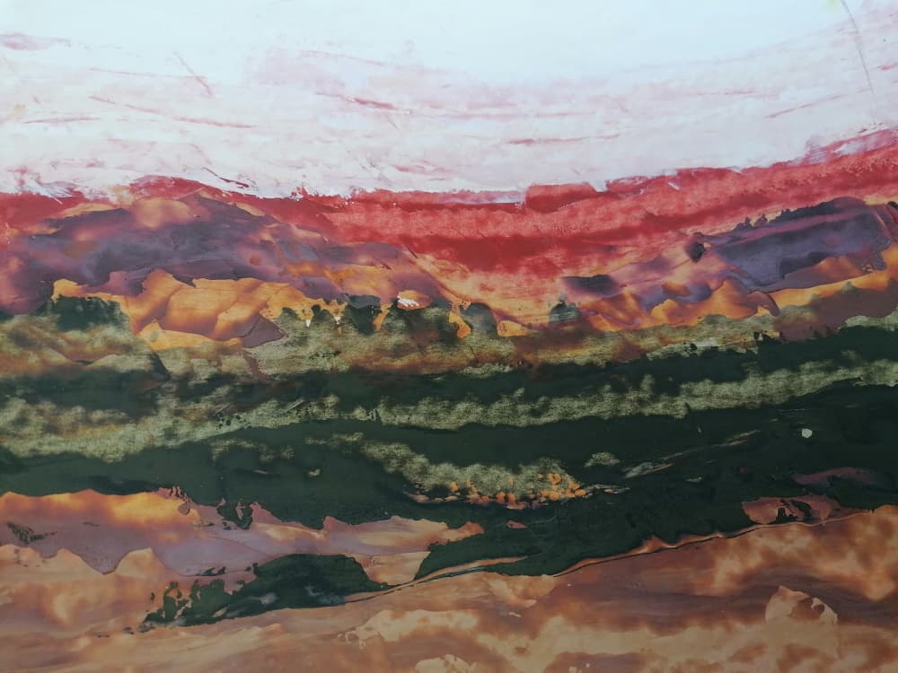Vibrant Earth Layers by Stefano Mazzolini — canvas wall art