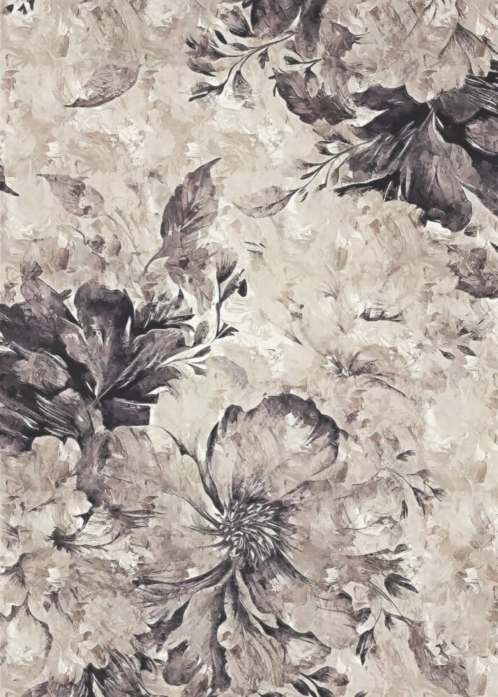 Muted Painterly Blooms by Rafal Kulik — canvas wall art