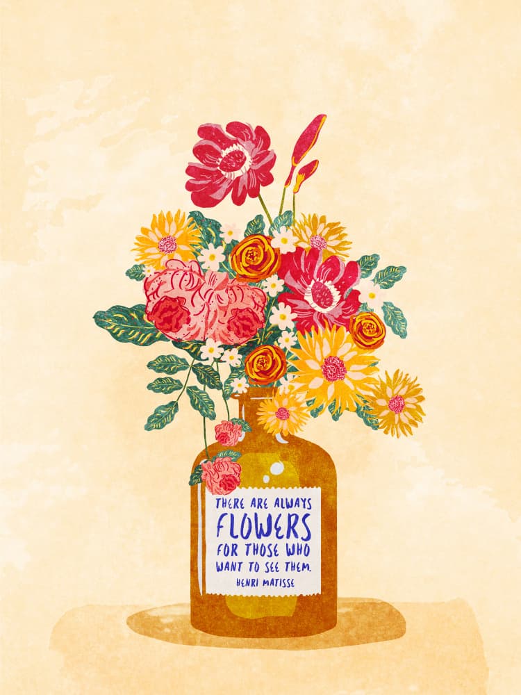Always flowers by Raissa Oltmanns — canvas wall art