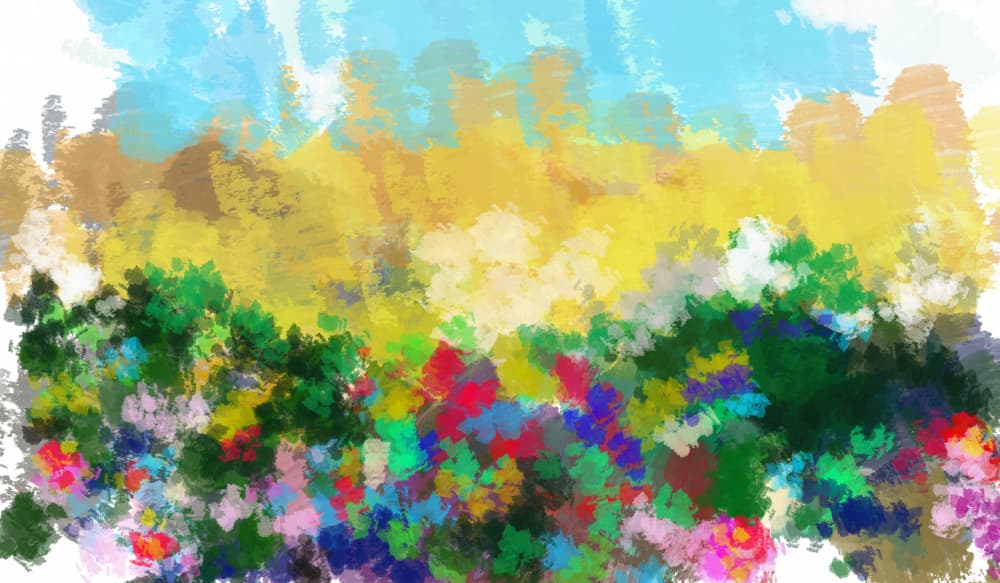 Vibrant Flower Field by Cesare Bellassai Art — canvas wall art