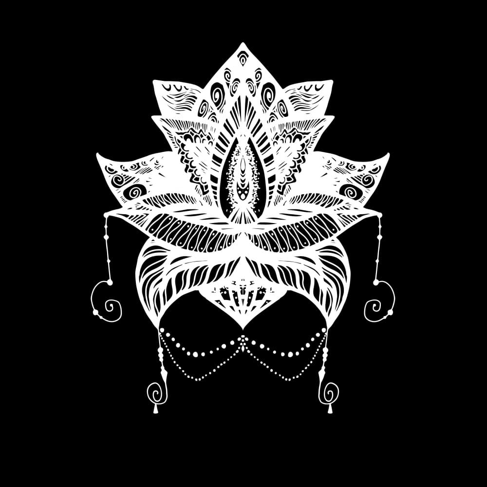 Intricate Lotus Mandala by Marika Barsrsind — canvas wall art