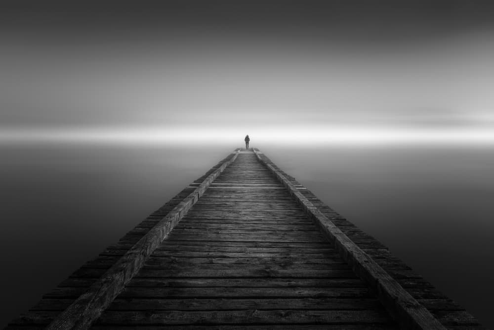 Pier of Solitude by Thomas de Franzoni — canvas wall art
