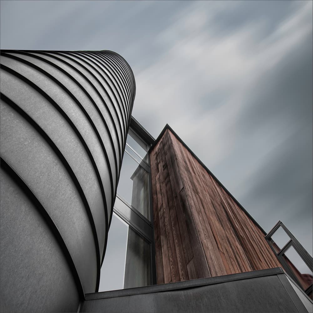 Modern Architectural Curves by Gilbert Claes — canvas wall art