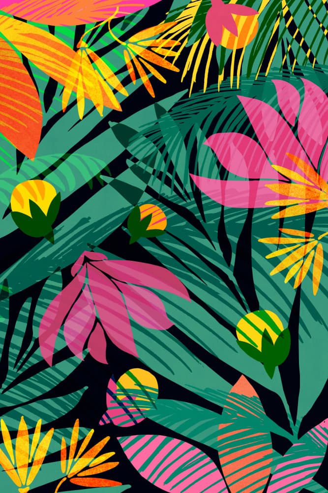 Wild Tropics Tall by Kristian Gallagher — canvas wall art