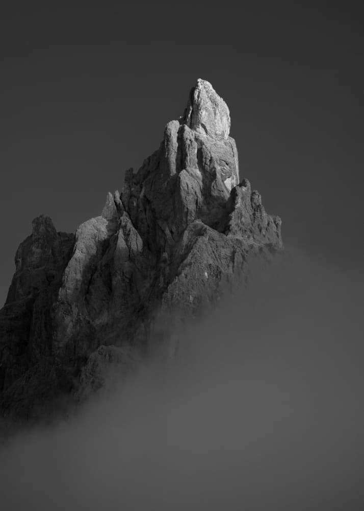 Alpine Peak in Clouds by Thomas de Franzoni — canvas wall art
