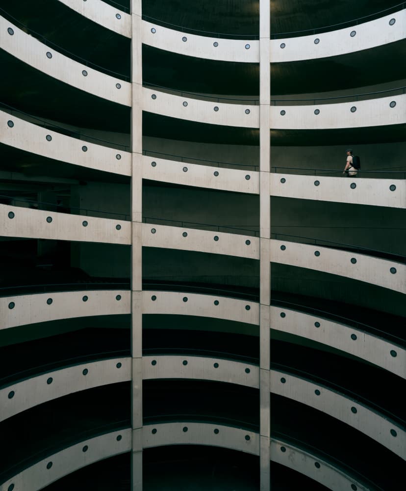 Architectural Spiral Path by Michael Echteld — canvas wall art