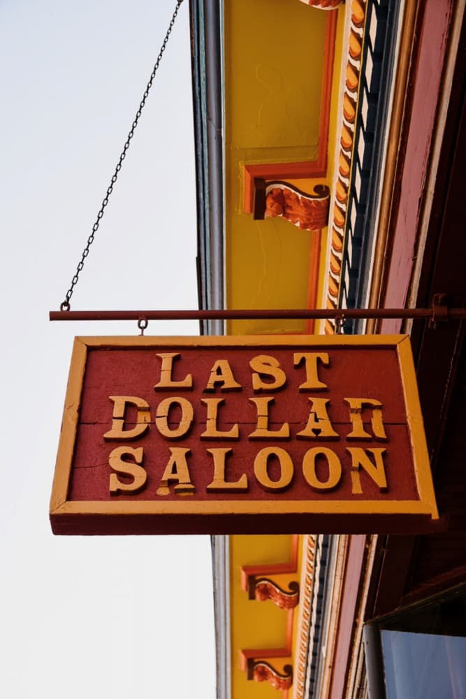 Vintage Saloon Sign by Del Mundo Imagery — canvas wall art