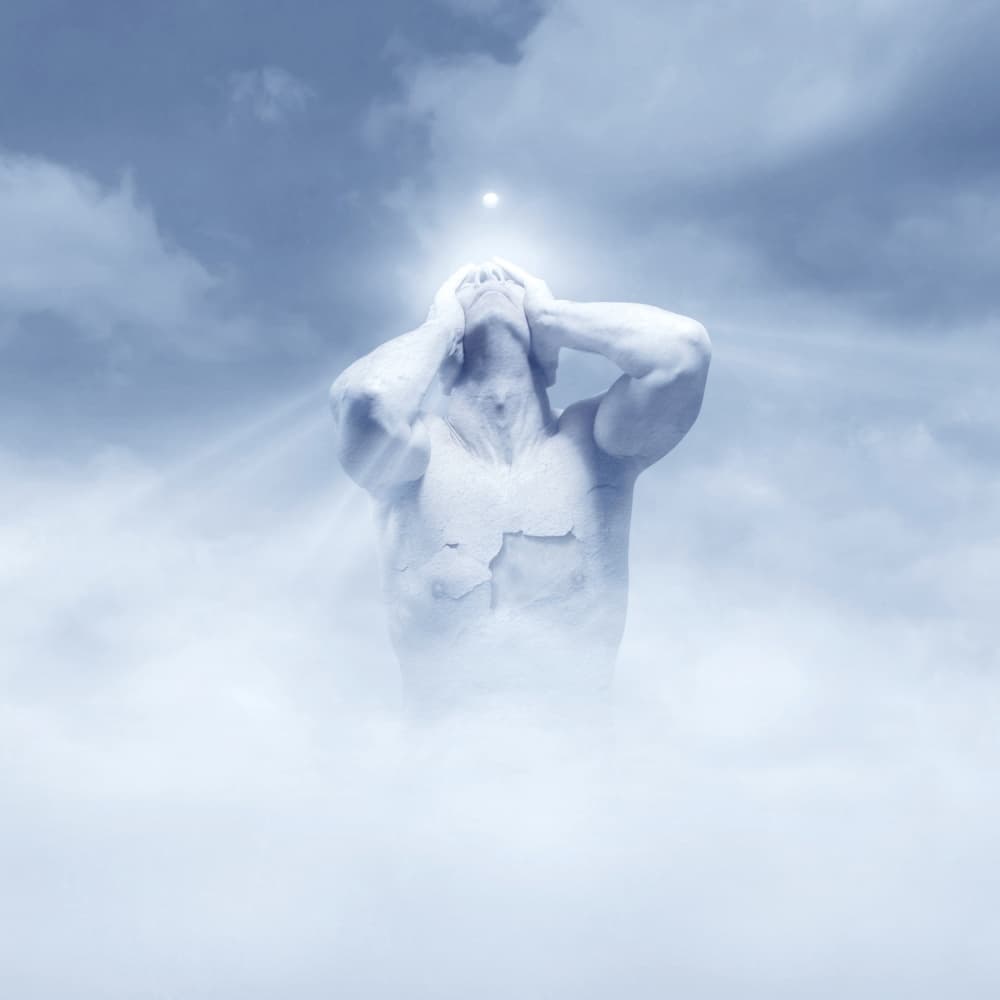 Celestial Stone Figure by Michael Bilotta — canvas wall art