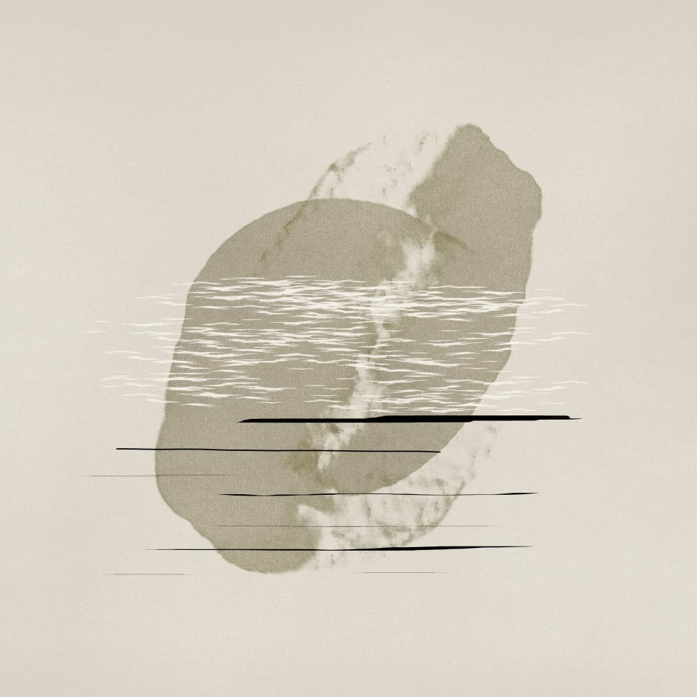 Muted Abstract Reflections by Imaginative — canvas wall art