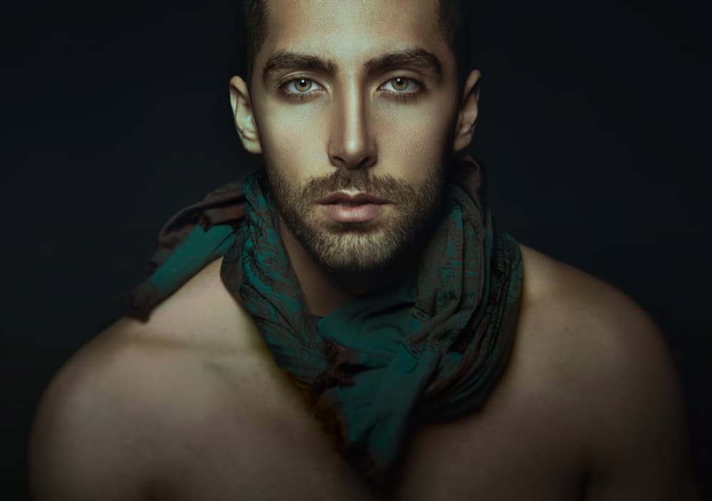Intense Male Gaze by Hamze Dashtrazmi — canvas wall art