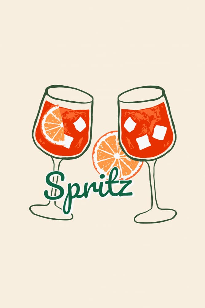 Vibrant Spritz Cocktails by Karen Menzenbach — canvas wall art