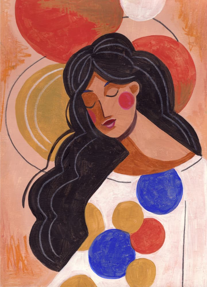 Woman in Thoughts by Caroline Bonne Müller — canvas wall art