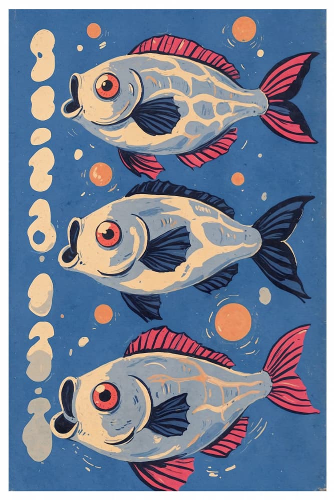 Cosmic Koi Dance by THE MIUUS STUDIO — canvas wall art
