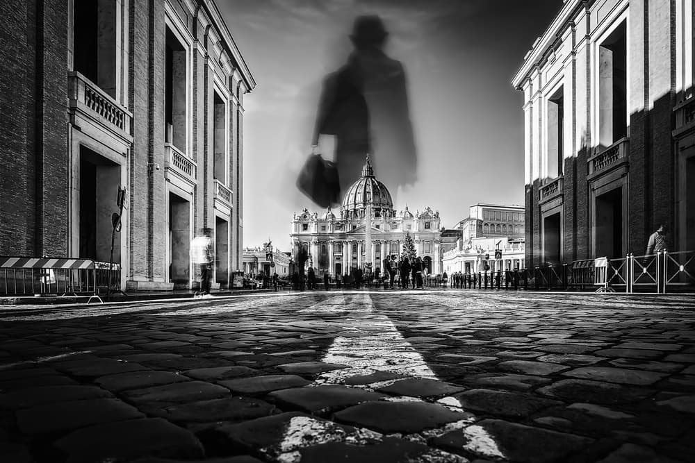 St Peter's Ghostly Path by Massimiliano Mancini — canvas wall art