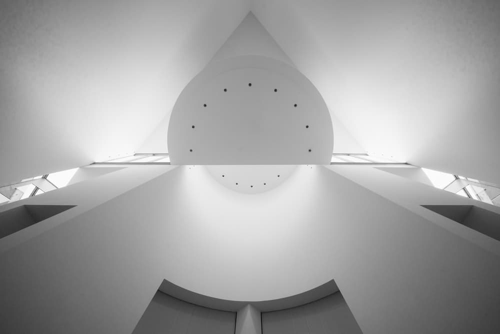 Architectural White Forms by Luc Vangindertael (laGrange) — canvas wall art