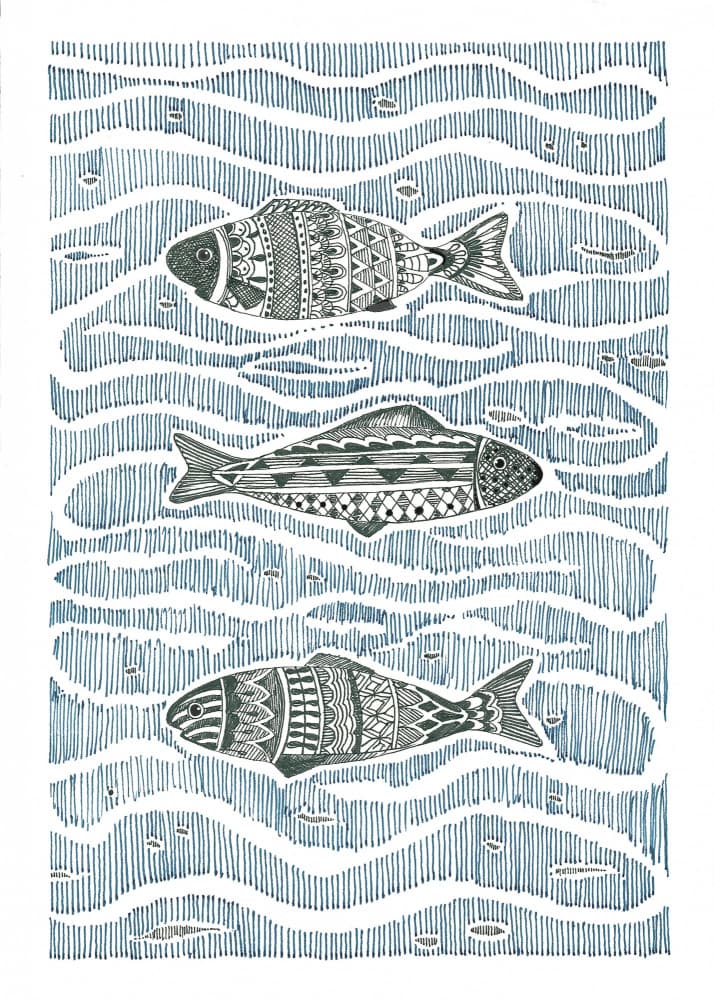 In the Swim by Isabelle Brent — canvas wall art