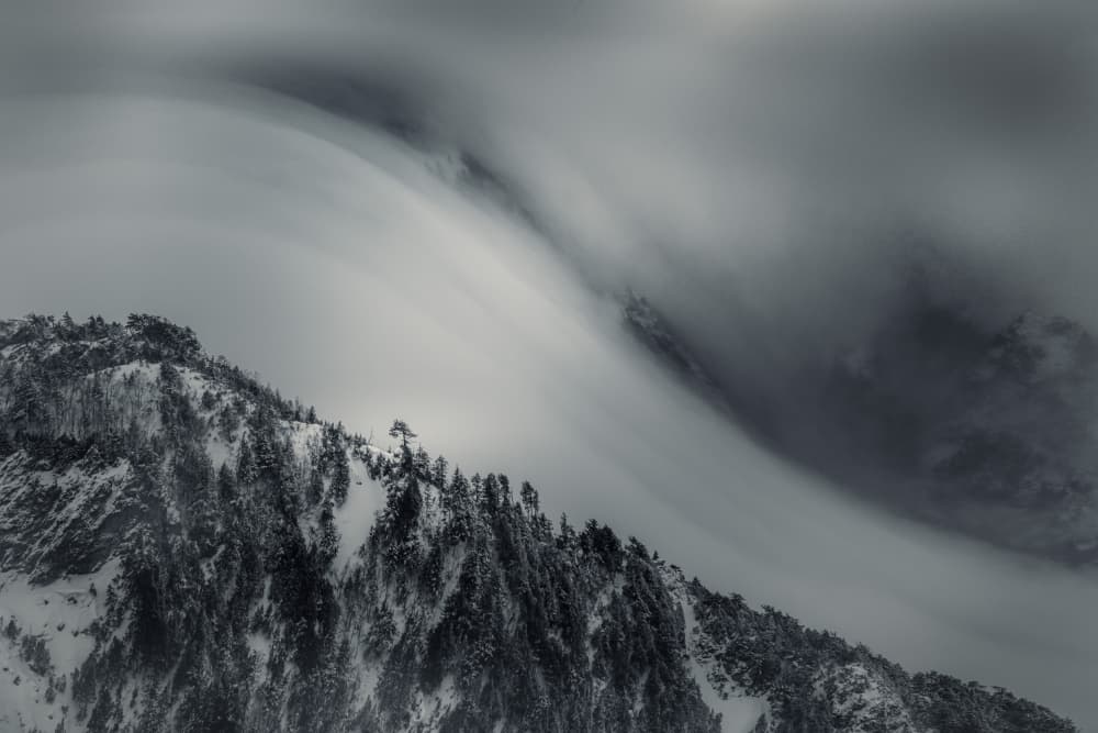 Misty Mountain Flow by Hiroyuki Tsuchiya — canvas wall art