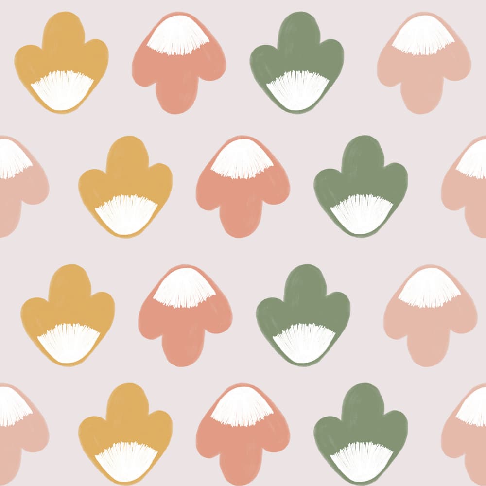 Muted Floral Pattern by Menina Lisboa — canvas wall art