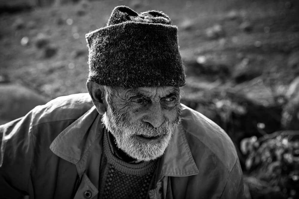 Pensive Old Man by Mohammadreza Momeni — canvas wall art