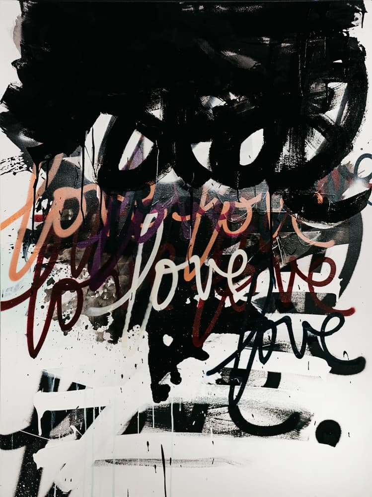 Bold Love Graffiti by kent youngstrom — canvas wall art