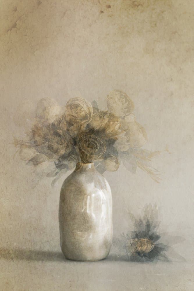 Ethereal Dried Flowers by Cicek Kiral — canvas wall art