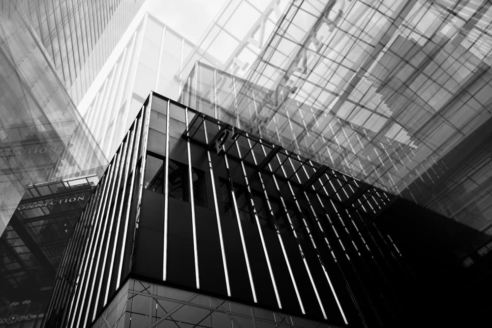 Modern Urban Angles by Jeffrey Wong — canvas wall art