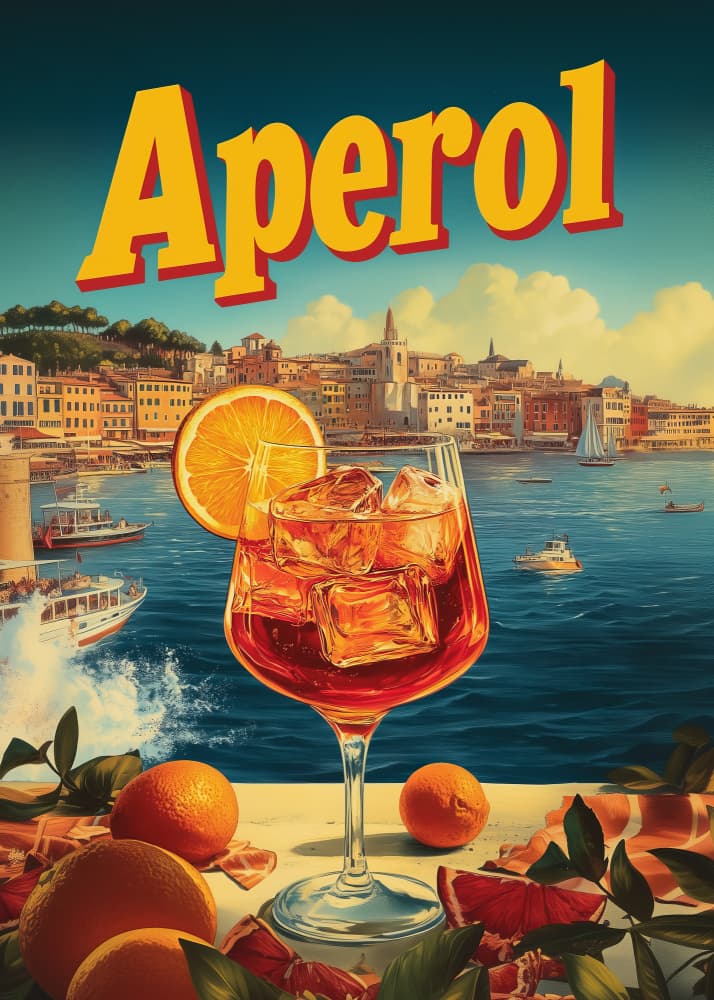 Vintage Mediterranean Cocktail by Andreas Magnusson — canvas wall art