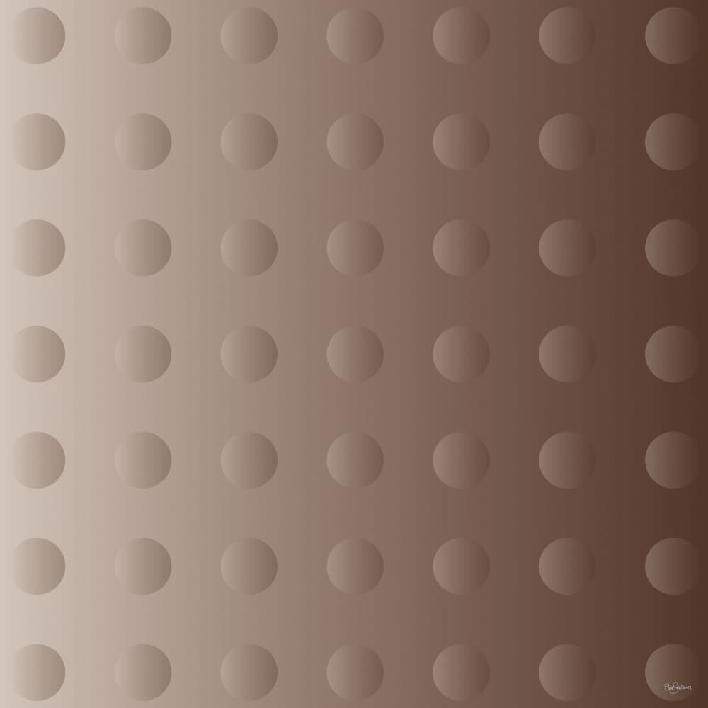 Subtle Brown Circles Pattern by Sue Skellern — canvas wall art